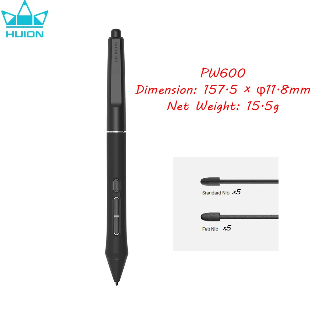 Huion PenTech 4.0 Battery-free Pen PW600S PW600 16K Levels