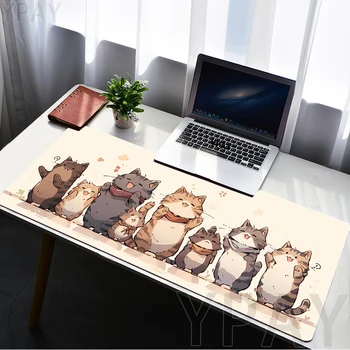 Large Mouse Pad 100x50cm Big Computer Mouse Pads Gaming Mousepad Kawaii Cat Large Keyboard Mat Gamer Mouse Pads Cute Desk Mats