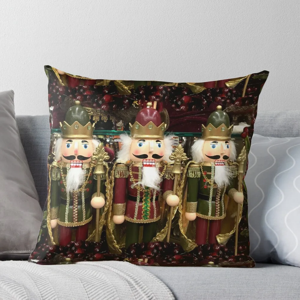 

Christmas Nutcracker Trio Throw Pillow Pillowcases Bed Cushions Pillowcases Sofa Covers Christmas Pillowcase