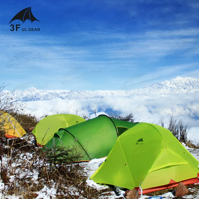 3F UL GEAR Outdoor Floating Cloud 2 Person Tent Camping Ultralight