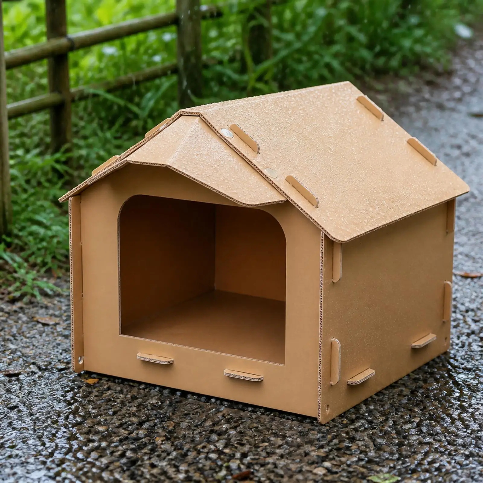 Waterproof Chicken Coop Nesting Box for Hens with Raised Base and Angled Roof for Garden Use