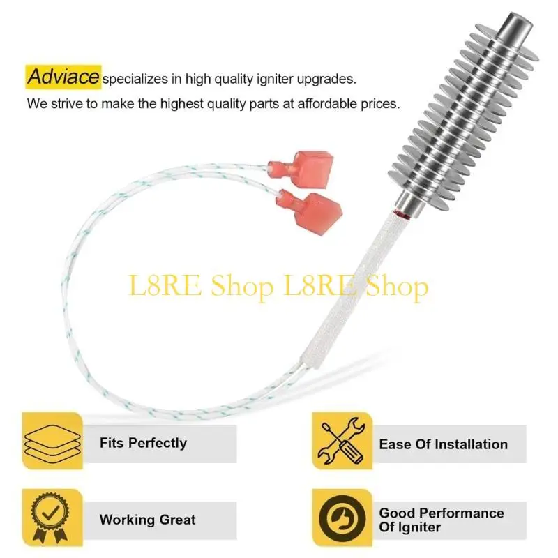 L8re lgniter batang panas pelet kayu pemanas tabung logam bahan untuk pemanas pelet kayu