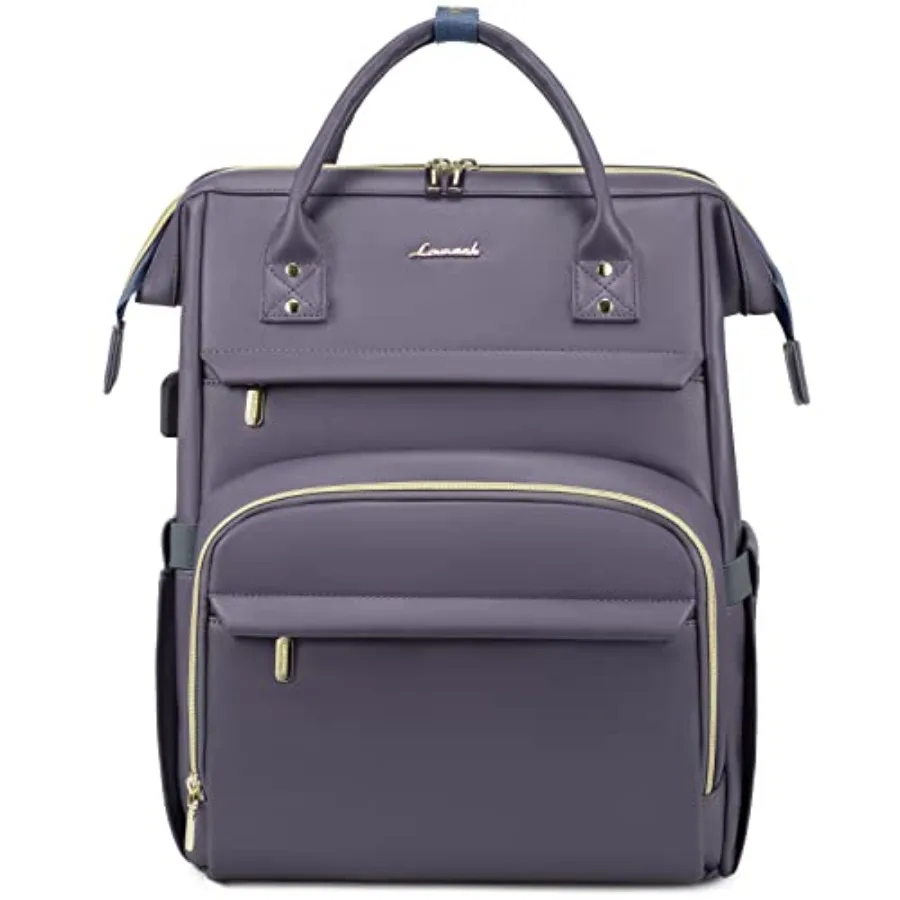 

Leather Laptop Backpack for Women, Travel Backpack Purse Nurse Teacher Backpack Computer Laptop Bag, Professional College Buses