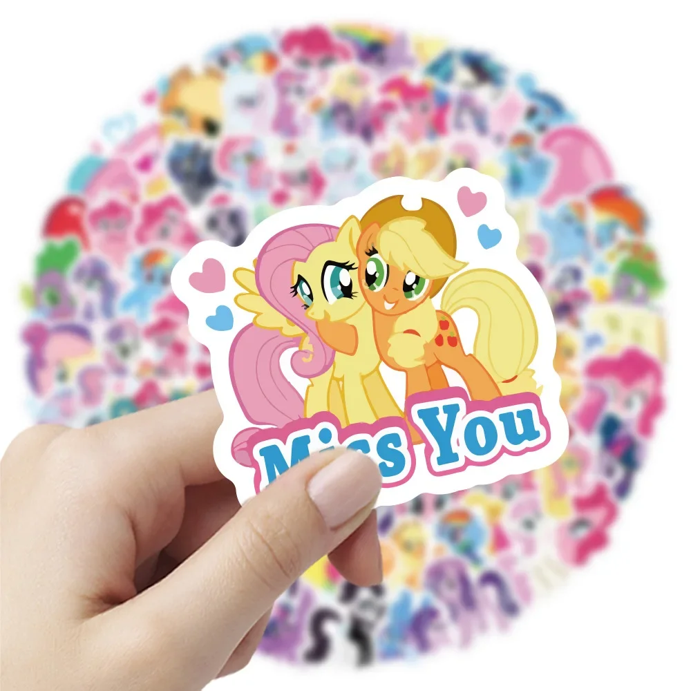 

120pcs Kawaii My Little Pony Sticker Notebook Decorations Cartoon Reward Post Birthday Gifts Girlfriend Gifts Toys For Girls