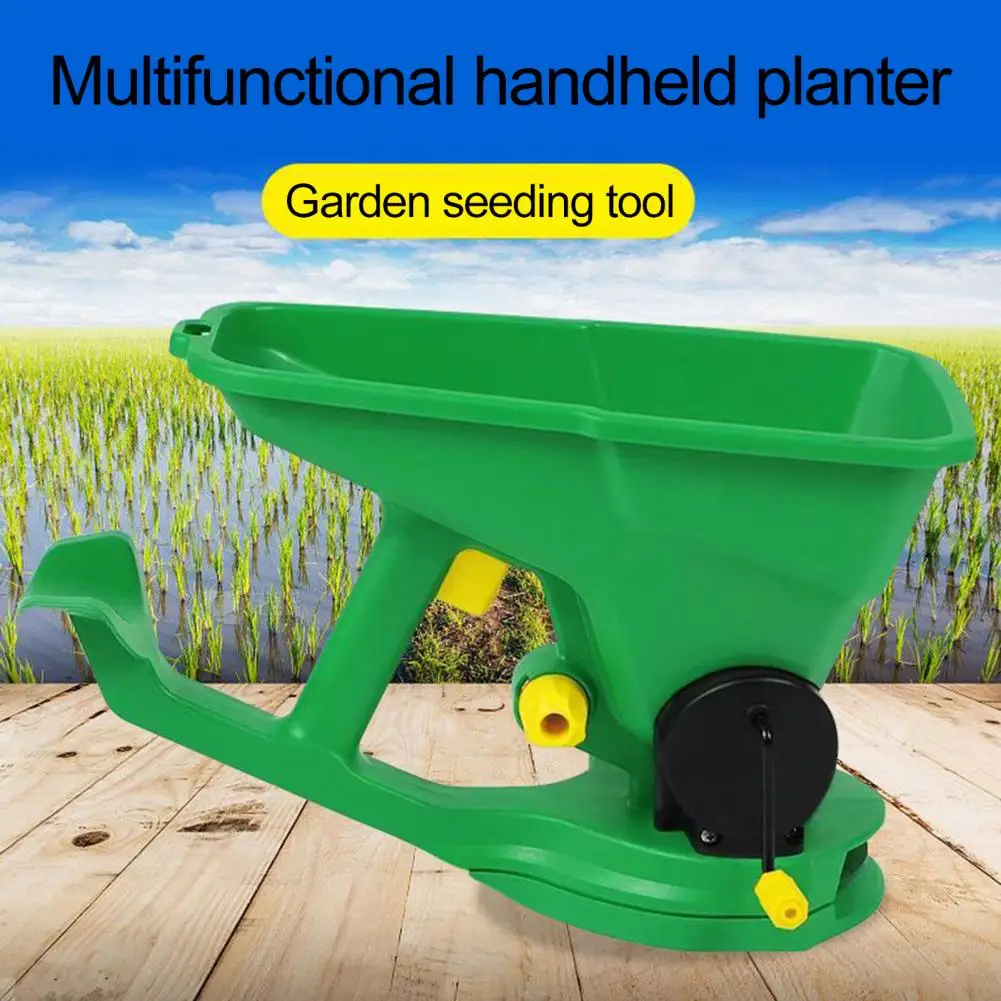 Quiet Garden Spreader Handheld Planter 1.5l Portable Gardening Spreader 5-gear Energy-saving Seeder Capacity Lawn Farm