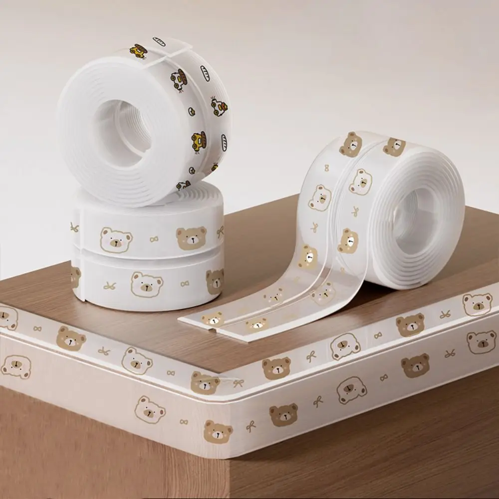 

2 м защитные полоски для края стола, прозрачная детская защитная подушка для предотвращения столкновений, самоклеящаяся защита для угла стены с мультяшным узором