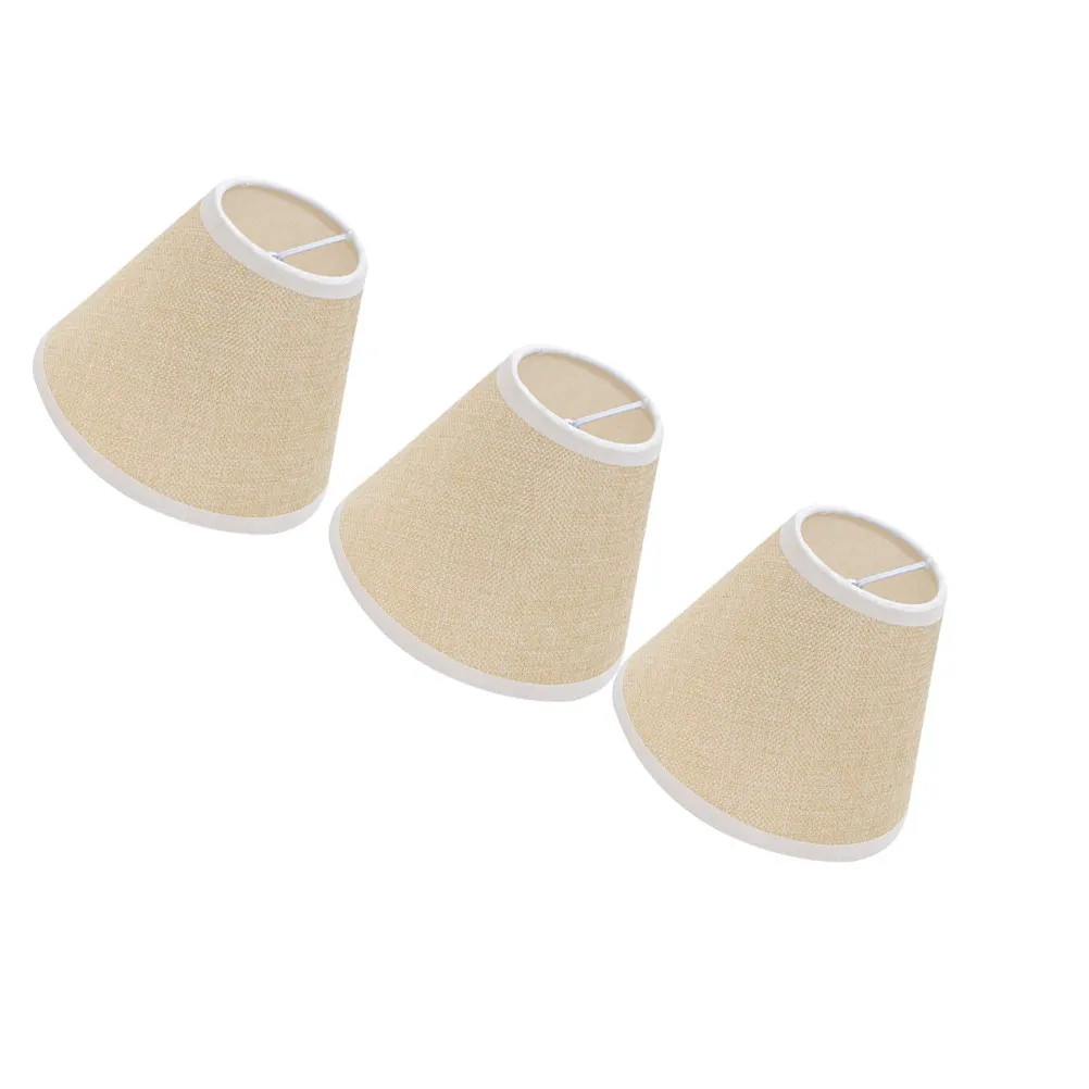 

3Pcs Premium Cloth Lamp Shade for Ceiling Light and Desktop Lamp Bubble Type Light Cover Warm Non-Dazzling Home Decor Khaki