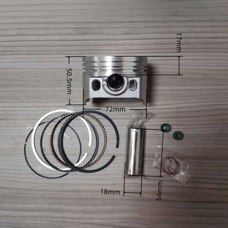 Motorcycle Piston Ring YX300 CG300 LF300 Piston assembly Piston diameter 72mm Piston pin for 18mm