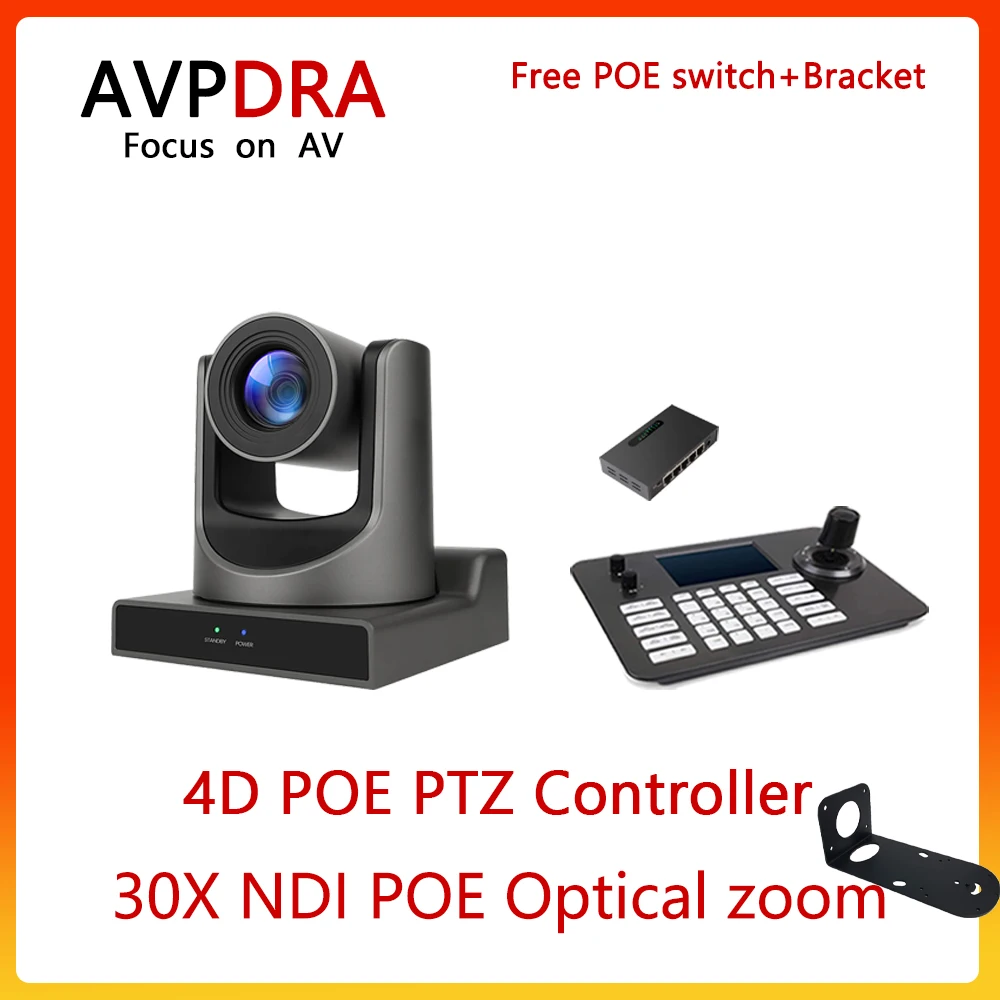 avpdra ptz camera digital 30x optica 8x zoome joystick 4d digital controlador ptz vendas de grupo para reuniao de negocios da igreja ndi 01