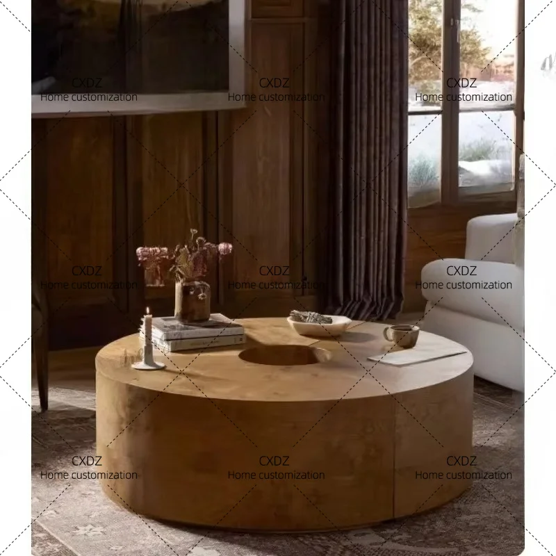 XXRound coffee table creative combination household deformable medieval tree tumor coffee table