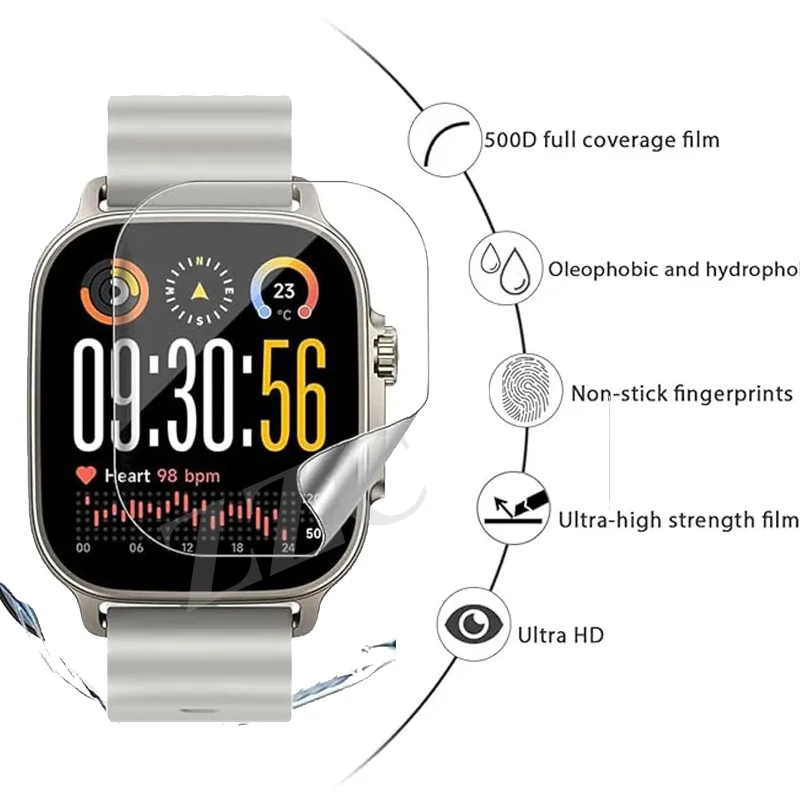 1-5PCS Soft Hydrogel Film Screen Protector For Realme Watch 5 HD Anti Scratch TPU Protective Film For Realme Watch 5 Accessories image 4