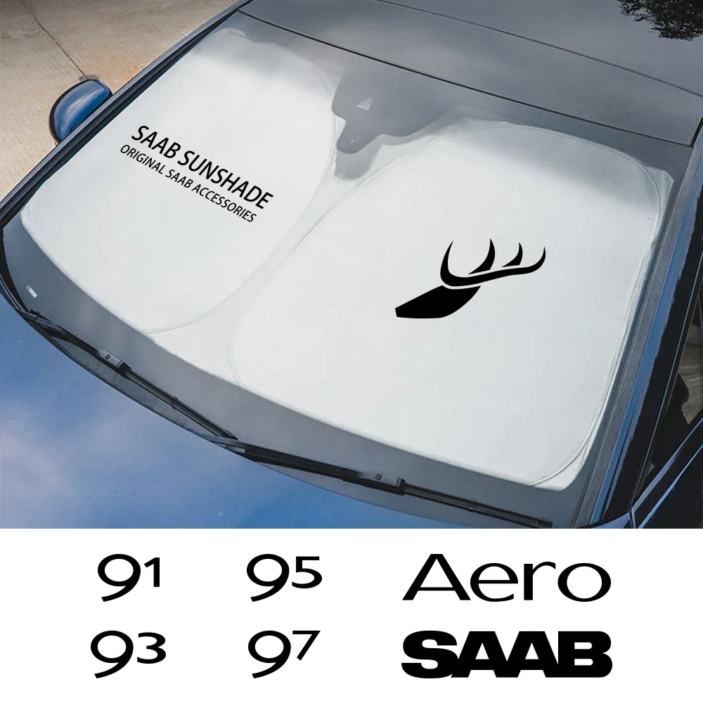 

Car Front Windscreen Sunshade Cover Auto Accessories For SAAB Hirsch Aero 91 93 94 95 97 99 900 9000 Aero X 93X 95X 94X 97X 900S