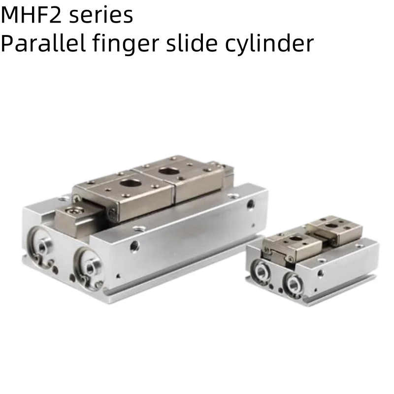 MHF2 series pneumatic gripper cylinder MHF2-8D MHF2-12D 16D 20D D1 D2 DR mechanical actuator parallel finger slide cylinder