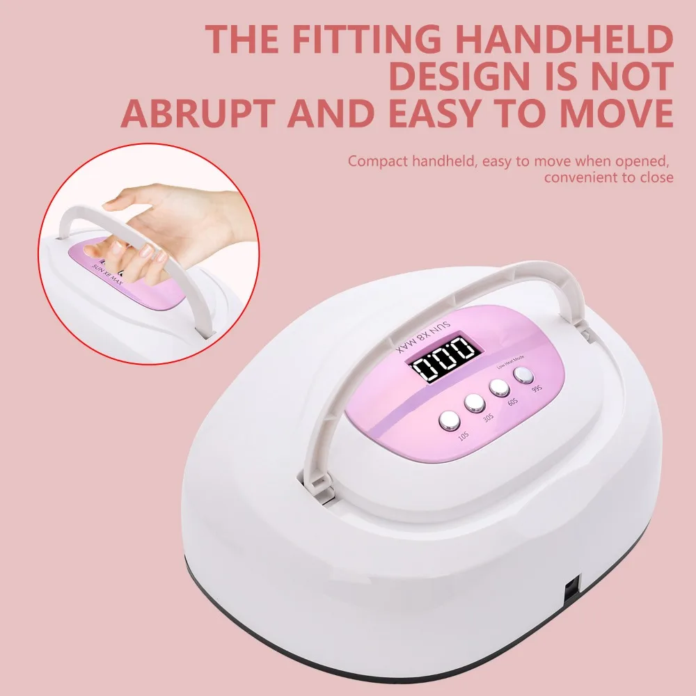 Lampa do paznokci LED UV do utwardzania wszystkich żeli do paznokci z czujnikiem ruchu, narzędzie do manicure i pedicure do użytku domowego i salonowego.