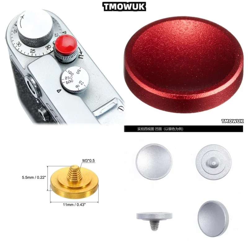 

For Leica M1 M2 M3 M4 M5 M6 M7 M8 M8.2 M9 Q2 Q3 C-LUX M10 Camera Element, Metal Button Provides Comfortable Click For