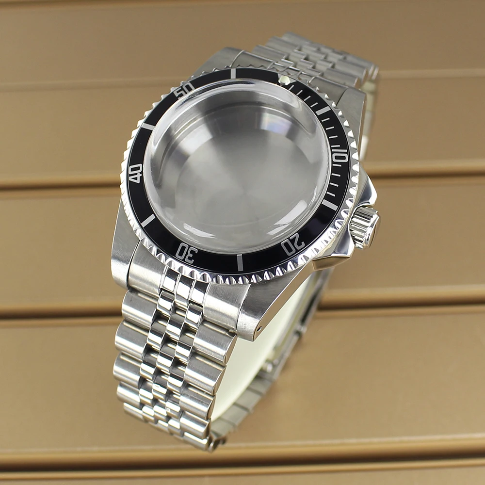 Vintage 38MM Men's Diving Watch Case Dome Acrylic Glass For Retro Submariner NH35 NH36 NH38 4R36 Movement Uni-directional Bezel