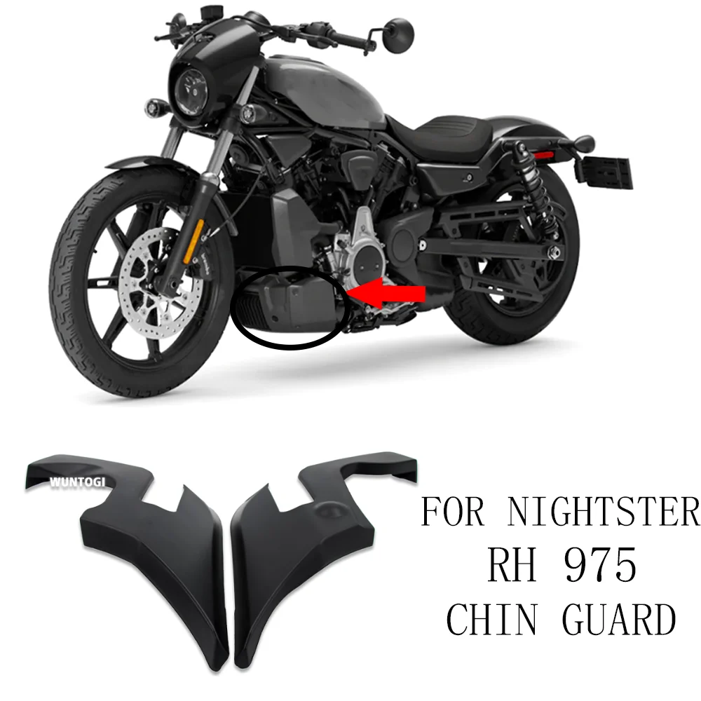 

Nightster975 Accessories Lower Spoiler Air Fairing Cover For Harley Nightster975 RH975 2022-2023 Under Cowl Mudguard