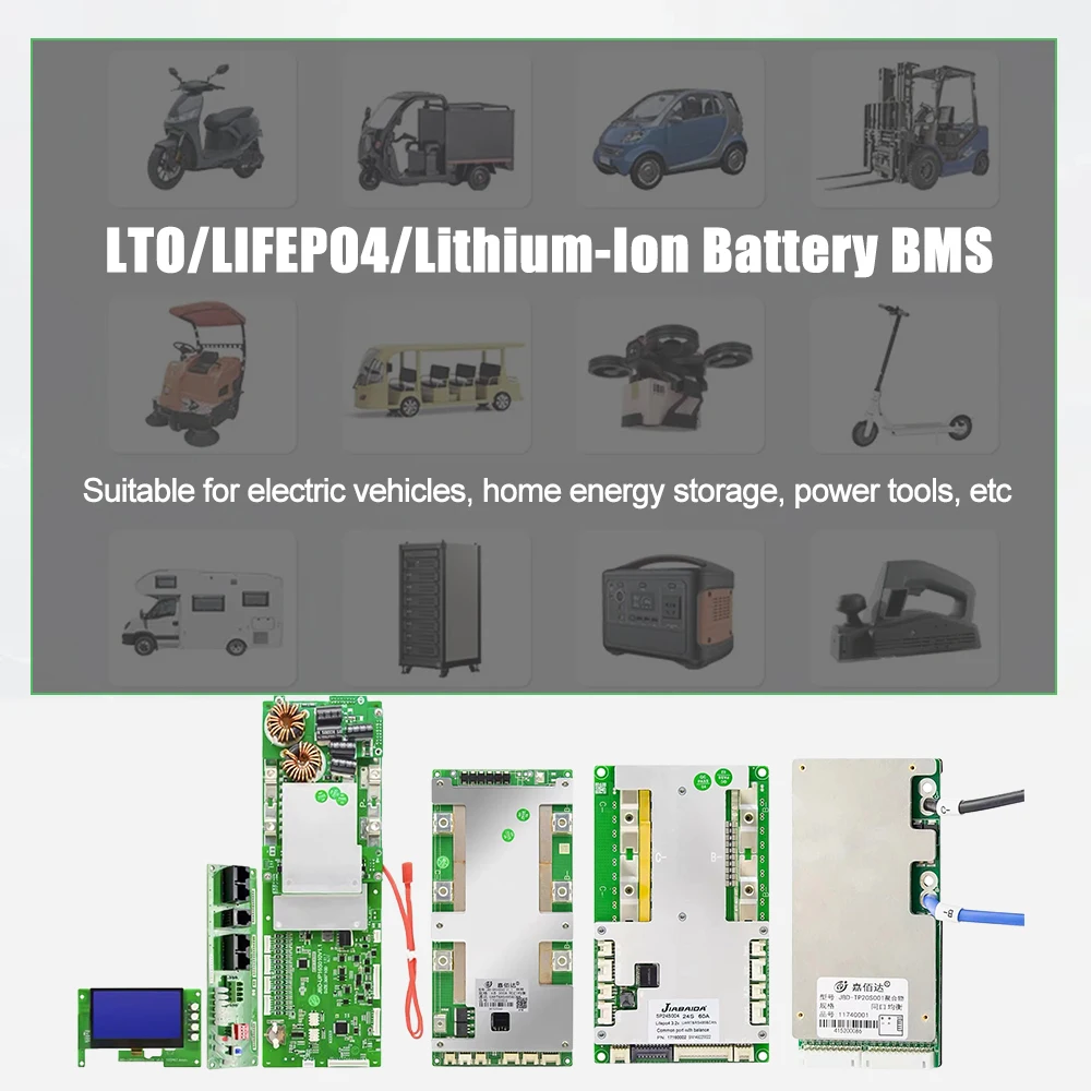 SelianEnergy LiFePO4 BMS 4S 8S 12V 100A 150A 200A Lithium Iron Phosphate Battery for 3.2V Cells 18650 Battery Pack