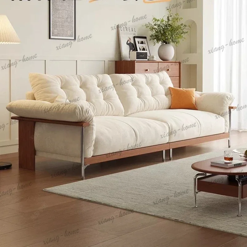 Velvet Designer Living Room Sofas Aesthetic Beige Reading Daybed Lazy Sofa Lounge Loveseat Modern