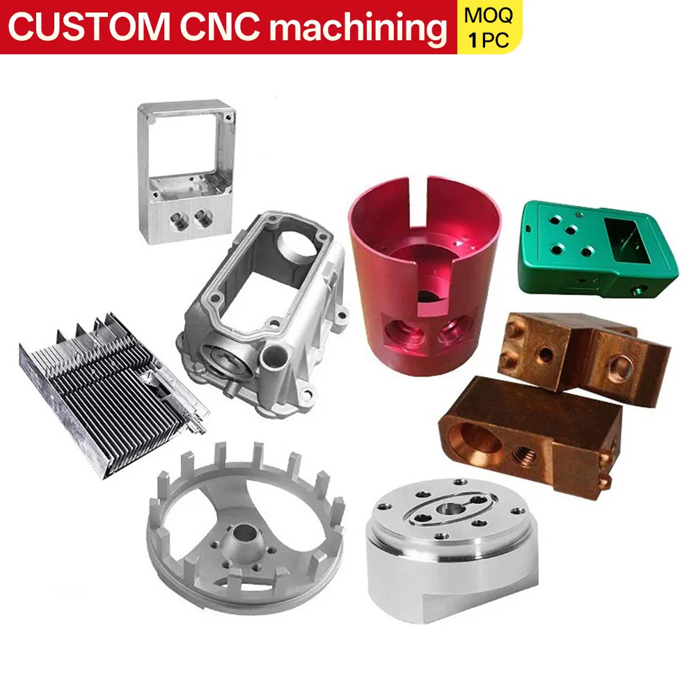 Custom High Precision CNC Machining Service Aluminum Copper Stainless Steel Parts Anodizing Milling Turning Custom Prototype MOQ