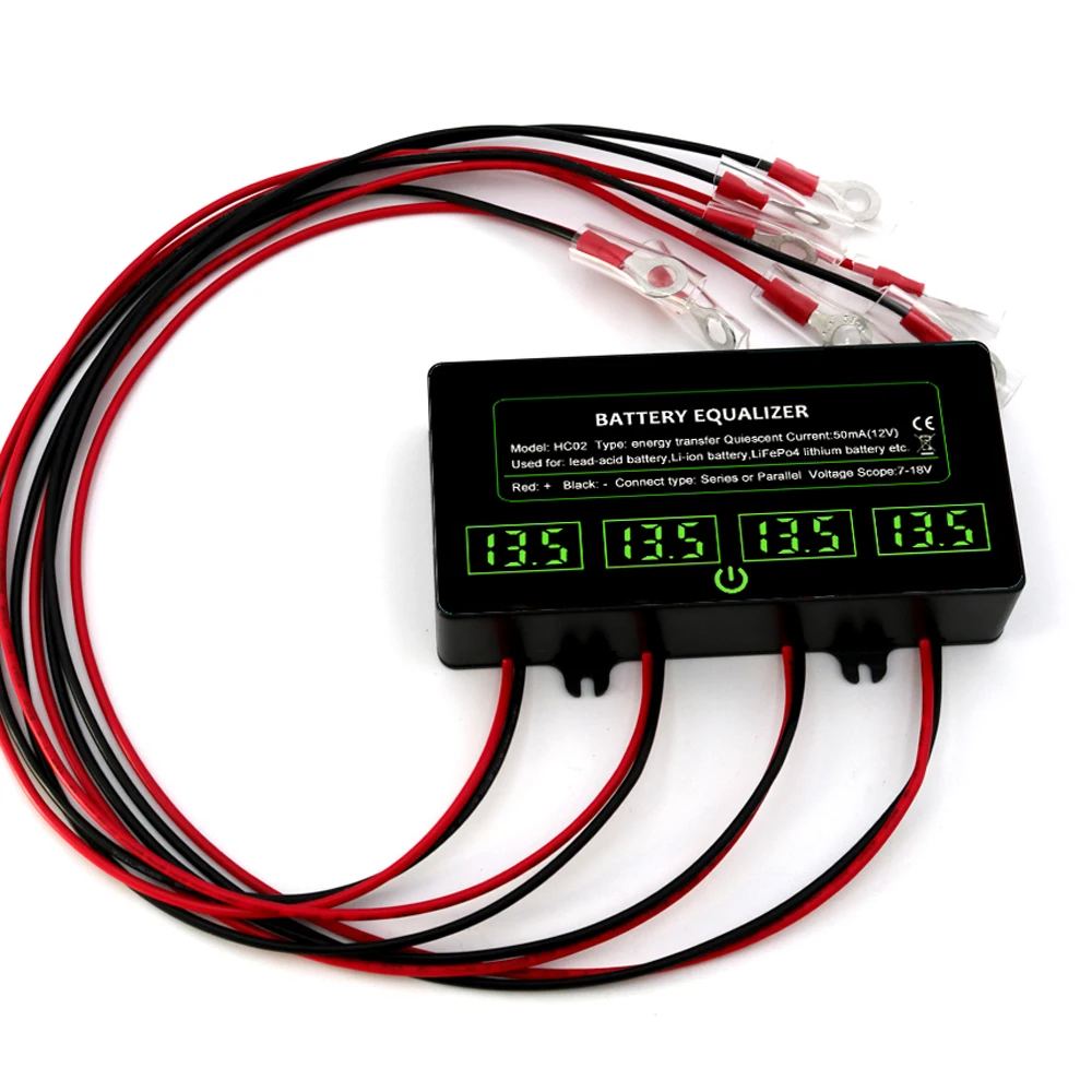 Imagem -02 - Battery Equalizer With Touch Switch Monitor Tester Active Balancer Chumbo Ácido Li-ion Con Tensão Angui 24v 36v 48v Hc02