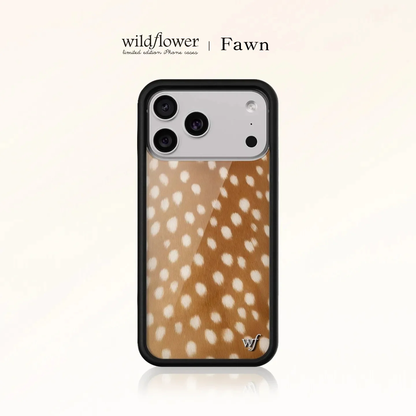 Wildflower Fawn Polka Dot Handyhülle für iPhone 16 15 14 13 12 17 Pro Max Plus Air Für Samsung S25 S24 3D Deerlet WF Cover
