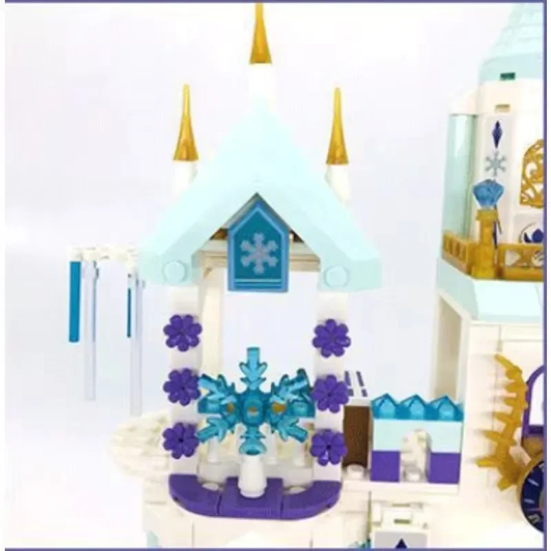 Disney Frozen Princess Snow Castle Building Blocks giocattoli set film giocattoli educativi assemblati regali fai da te per ragazze