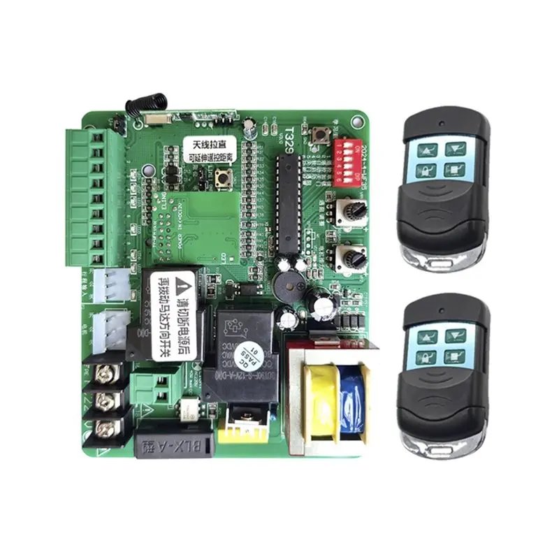 Controller Board For Wifi Sliding Gate Opener With 2 433Mhz Remote Control Motherboard Circuit Card For Automatic Gate