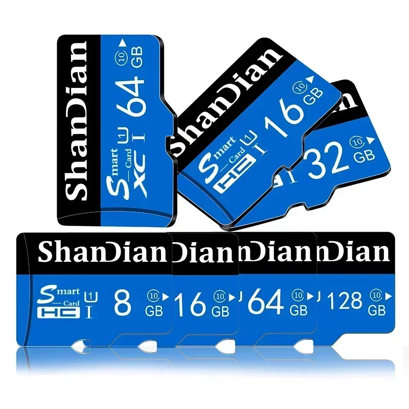 SHANDIAN 100% Original Memory Card 128GB 64GB 32GB A1 Micro TF SD Card Class 10 UHS-1 Flash Card for Samrt Phone/PC/Monitoring