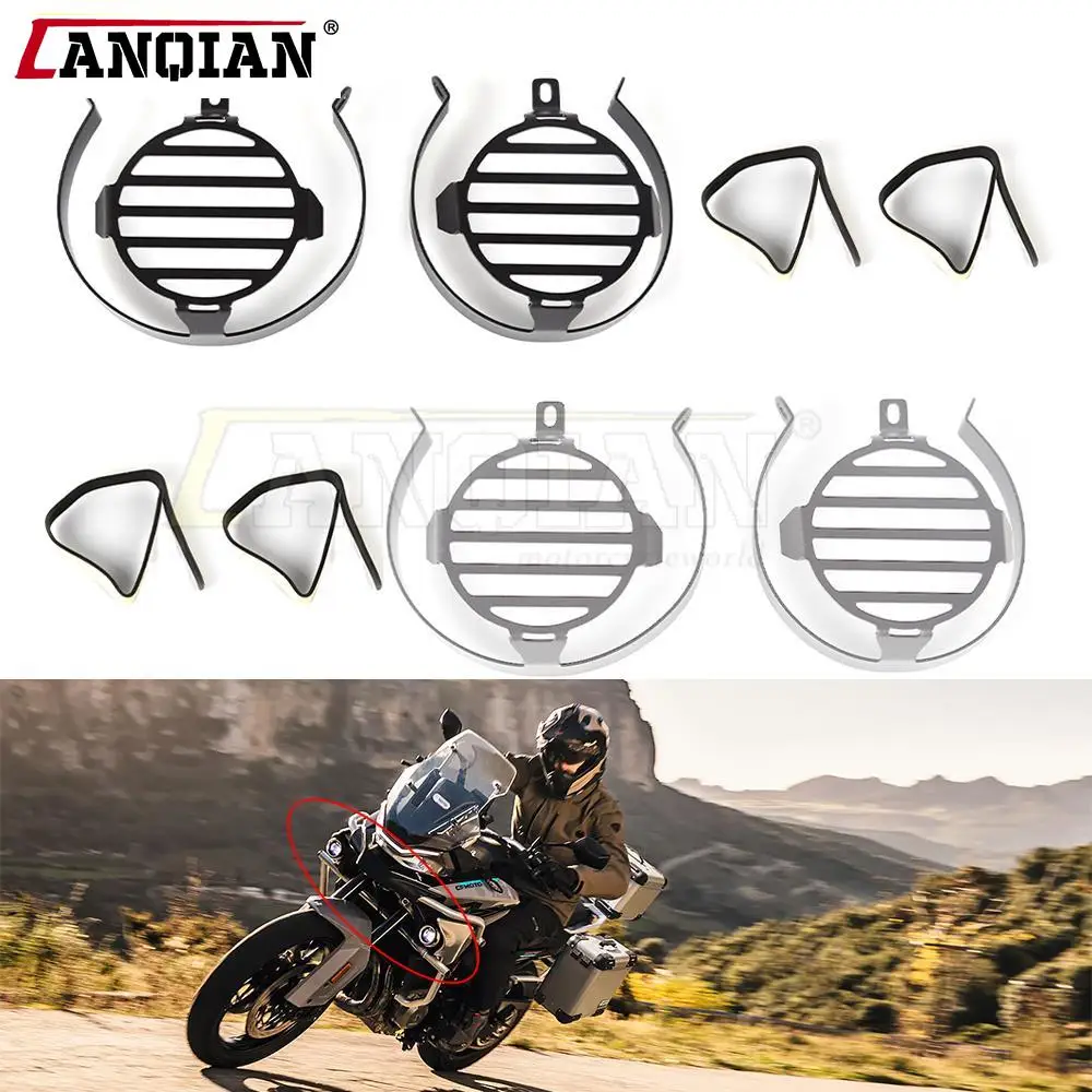 

New Motorcycle Accessories Aluminium Foglight Lamp Cover Protector Fog Light Guard Protection For CFMOTO 800MT 800 MT 2021-2022