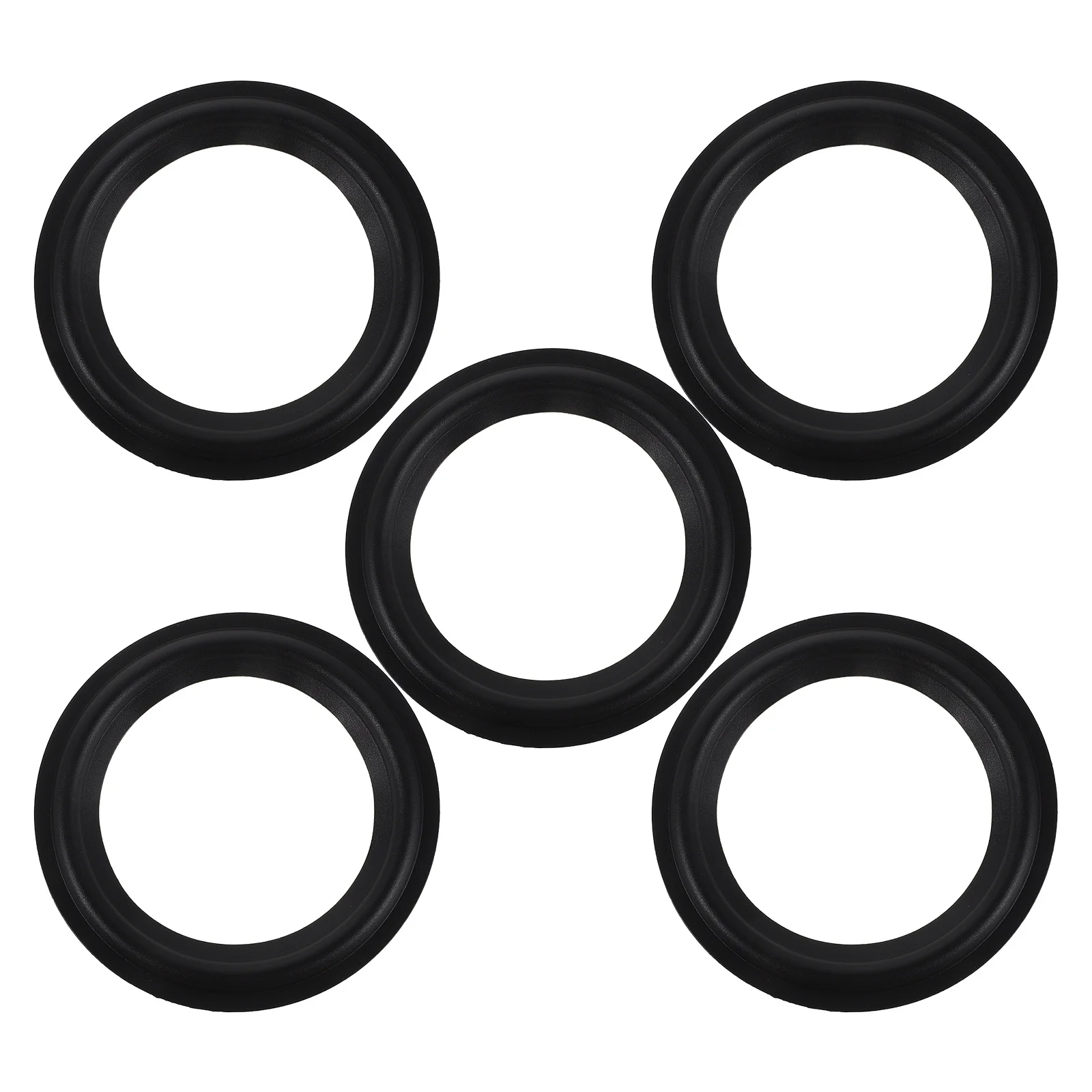 

5Pcs Rubber Speaker Edge Rings Easy Installation Spacesaving Design for Home Office Gatherings Speaker Surround Ring