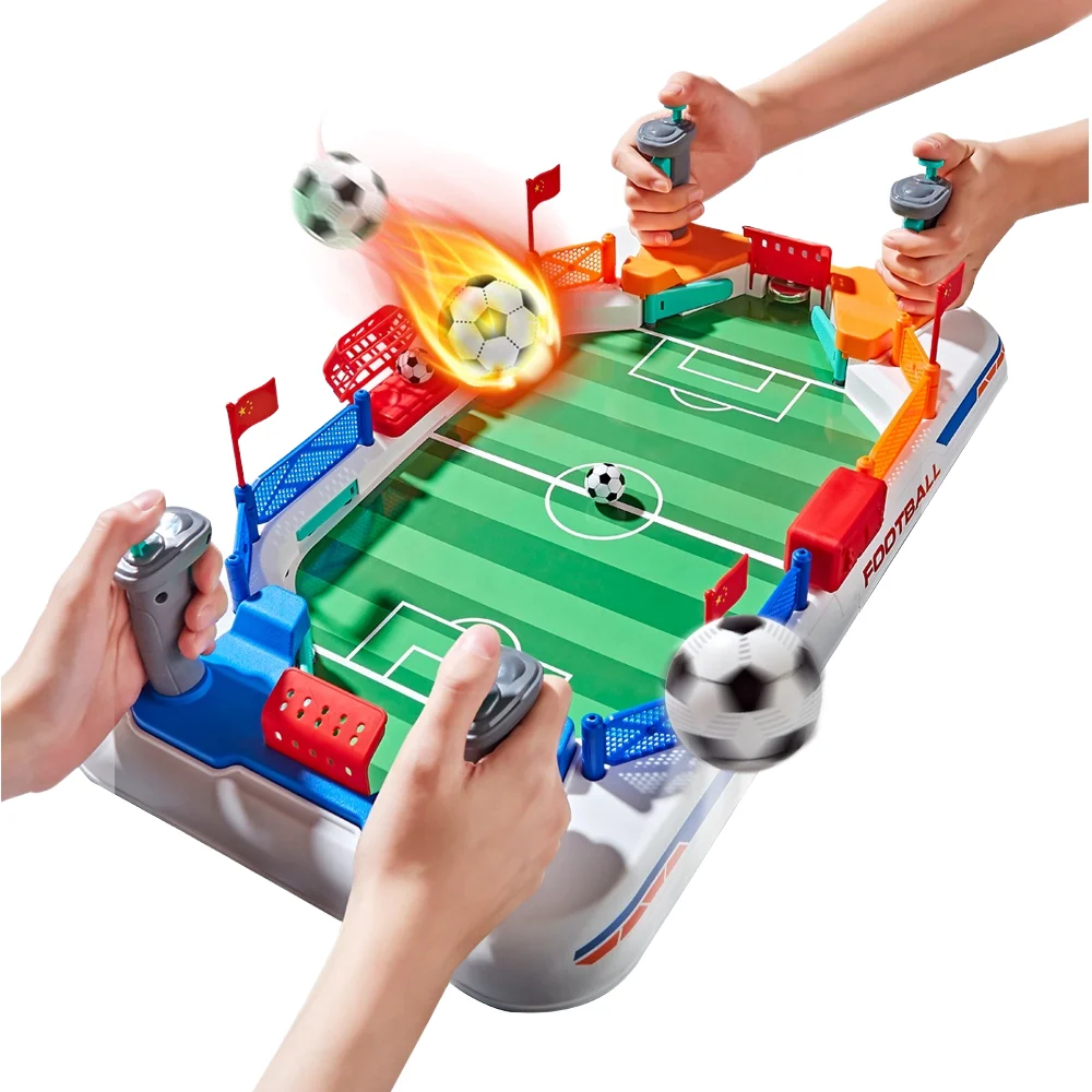 EPT Interactive Desktop Mini Soccer Table Game Plastic Interactive Football Field for Kids and Adults Battle Football