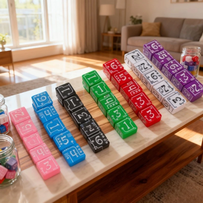 보드 게임용 D6 기계식 스타일 폴리헤드럴 주사위 세트 - Board Game Font 리뷰 및 가격