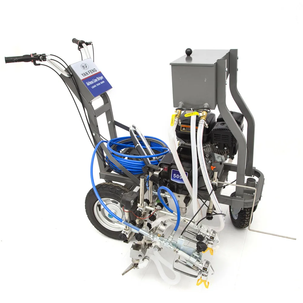 Low Cost Cold Plastic Automatic White Line Line Marking Manufacturing Machine Electric Road Marking Machine