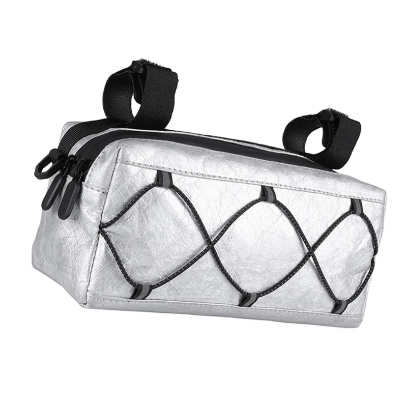 Durability Handlebar Bag Bicycles Front Pouches Reflective Cycling Storage Bag for Refreshment Storage