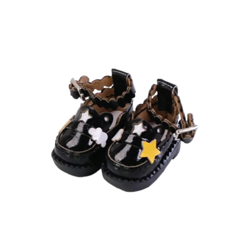 1 pair PU Leather OB11 Uniform Shoes DIY Lightweight DOD Yunduoxing Doll Shoes 1:12 Mini Mini Doll Leather Boots Body Dolls