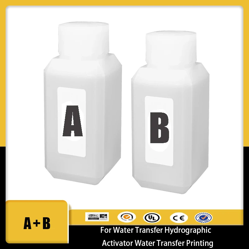 Ativador A e B 100ml Ativador de filme hidrográfico para transferência de água Ativador hidrográfico Impressão de transferência de água