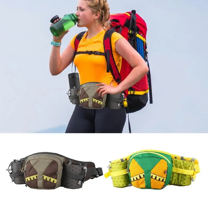 Climbing Waist Fanny Pack Running Waist Bag With Bottle Holder Waist Pack Sports Running Belt Pouch Bag For Running Outdoor