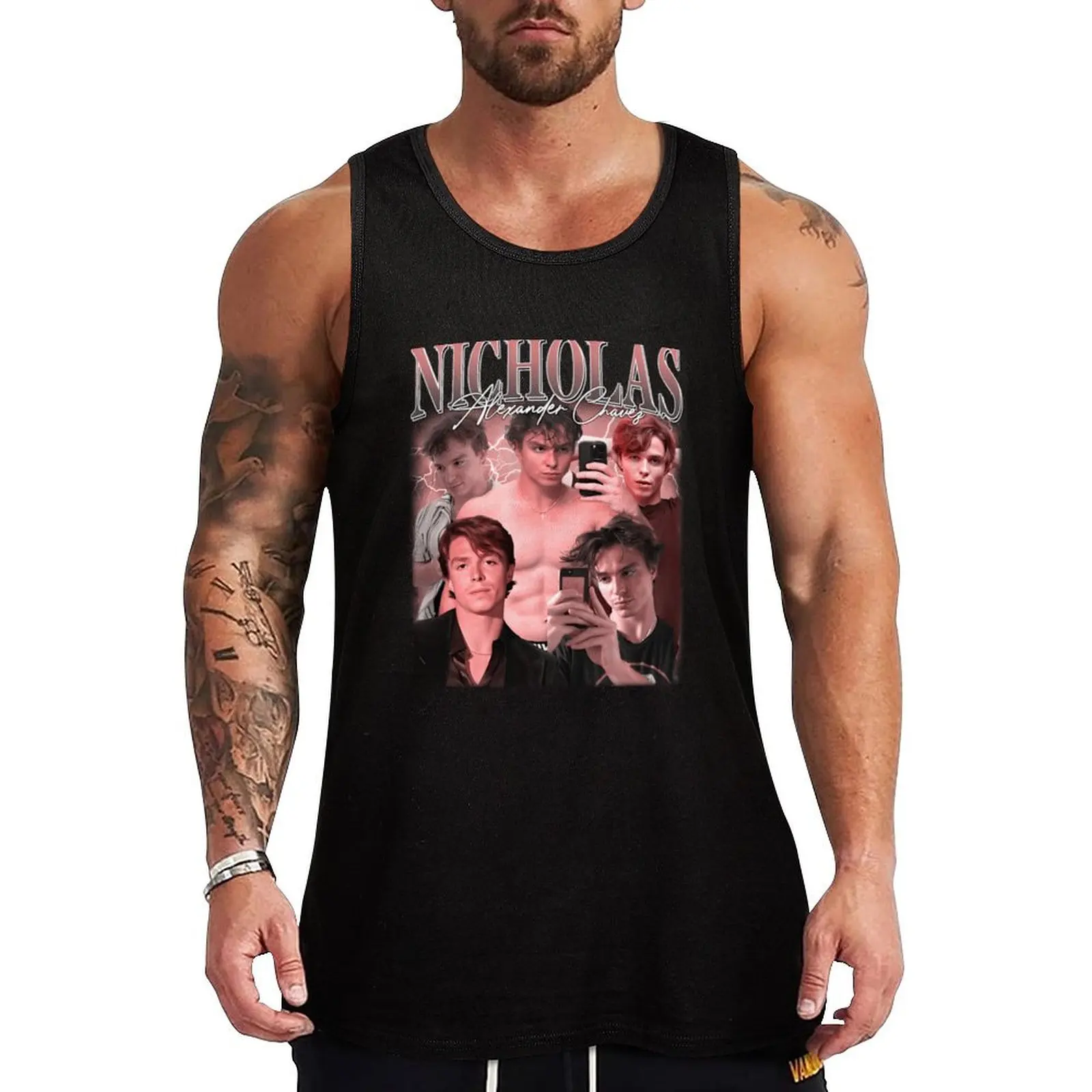 

Retro Sweet Nicholas Chavez Tank Top Man gym clothes gym Men's t-shirts