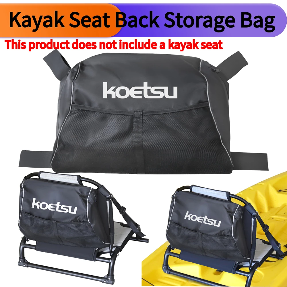 حقيبة تخزين خلفية لمقعد الكاياك مع أشرطة ملحقات حقيبة حماية سعة كبيرة حقيبة كرسي كاياك لكرسي كاياك في الهواء الطلق #1