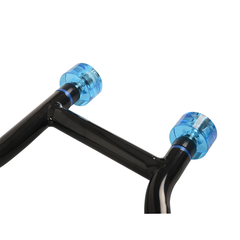 2 Pairs Colors 58mm Performance Guard Wheelie Wheels Crash Bar End Cap For Crash Bar Guard Engine Protect Bars