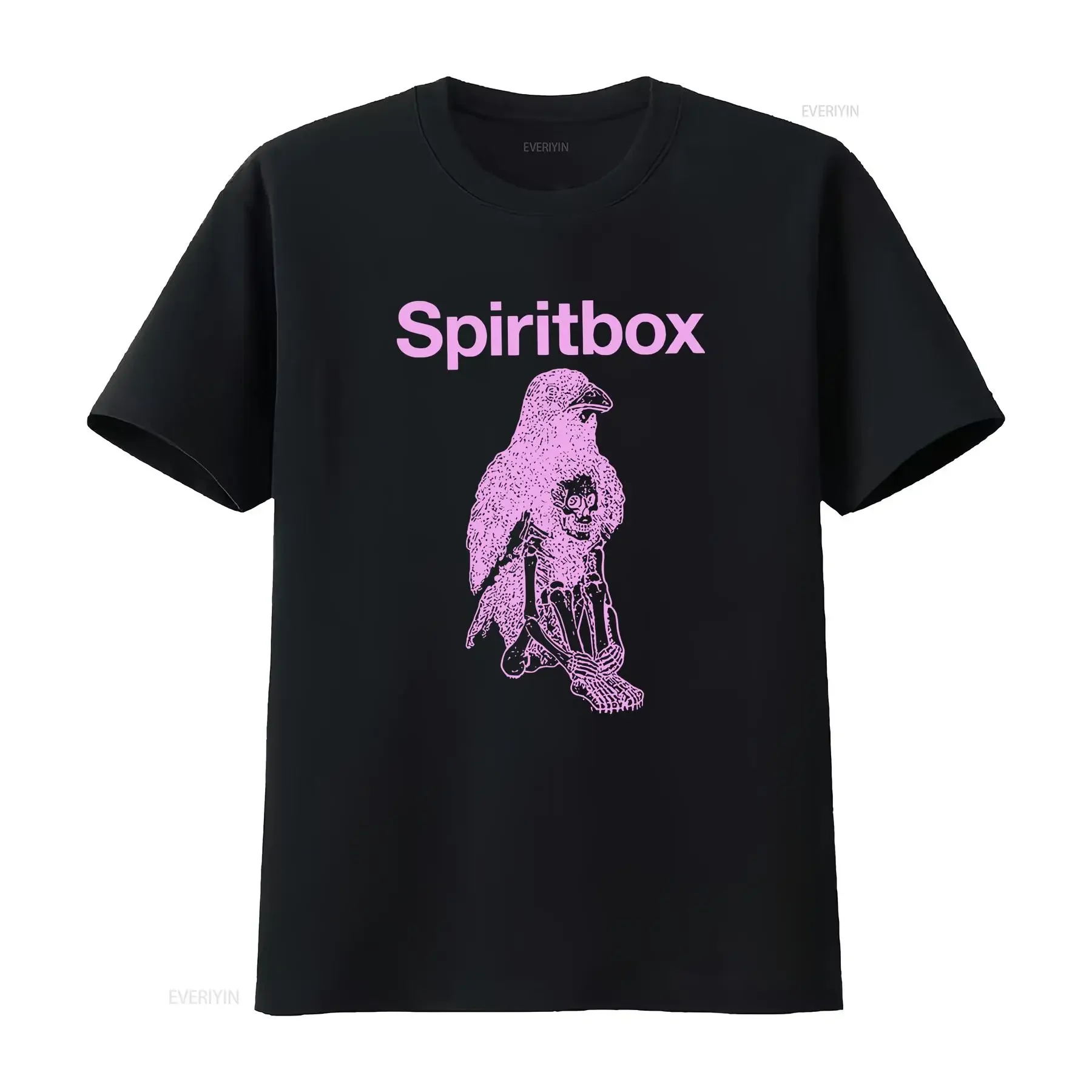 NEW Popular Spiritbox Canadian Music Bird T Shirt Size S to 5XL vintage Washed streetwear Comfortable designer clothes Unisex