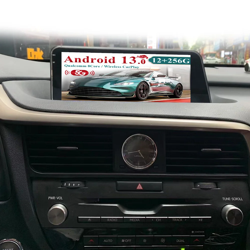 

12.3 inch auto carplay Android 13.0 For Lexus RX 2016 to 2018 car multimedia player GPS navigation radio touch screen head unit