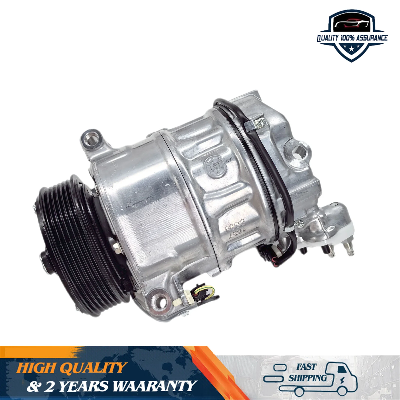 Air Compressor Fit Sanden Land Rover Jaguar 3.0L Tata 2009-2013 LR013934 C2D38106 9X2319D629DA 9X2319D629DB