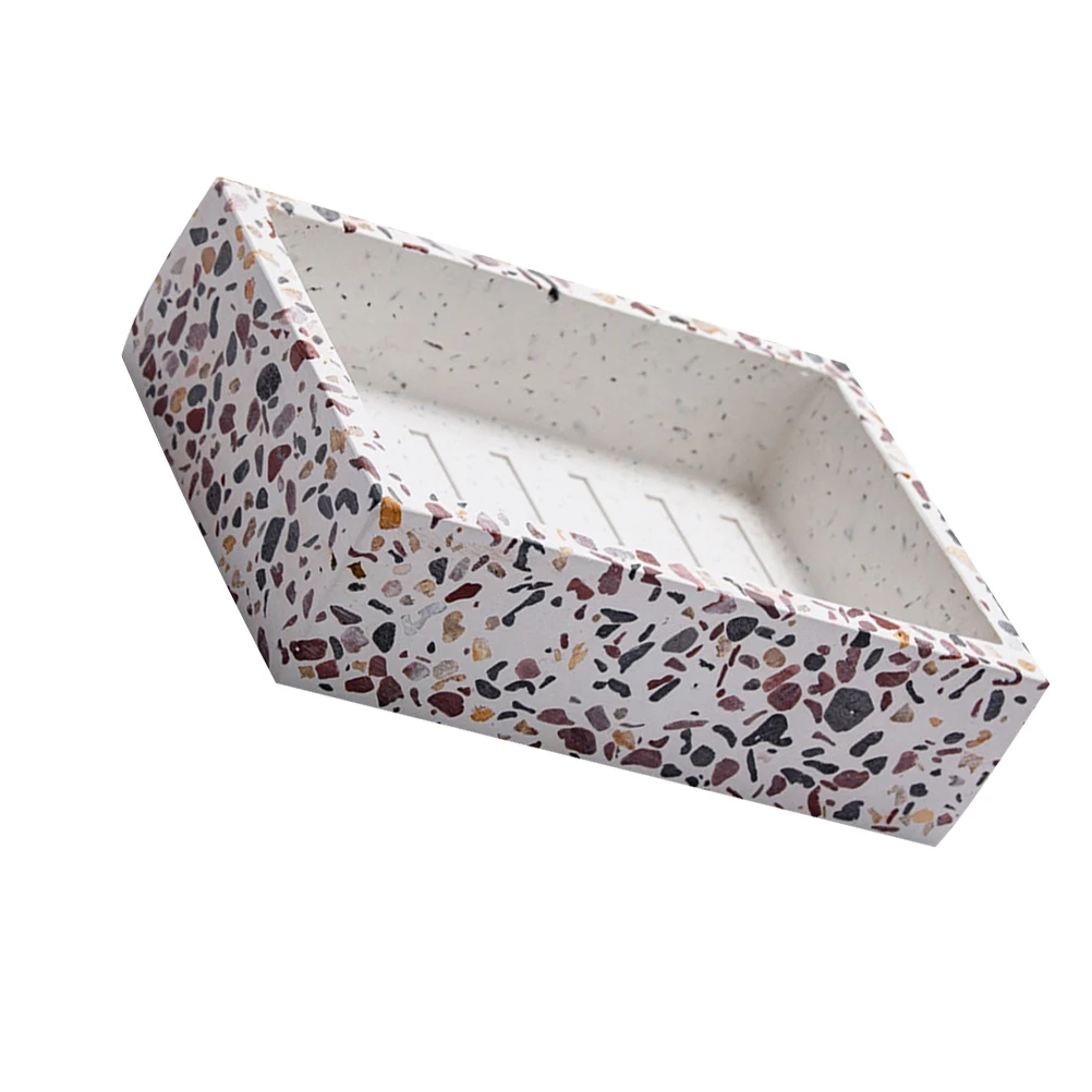 

Box Design Material Draining Dish Handmade Handmade Draining Dish Soap Tray Tray Bathroom Storage Soap Box Container