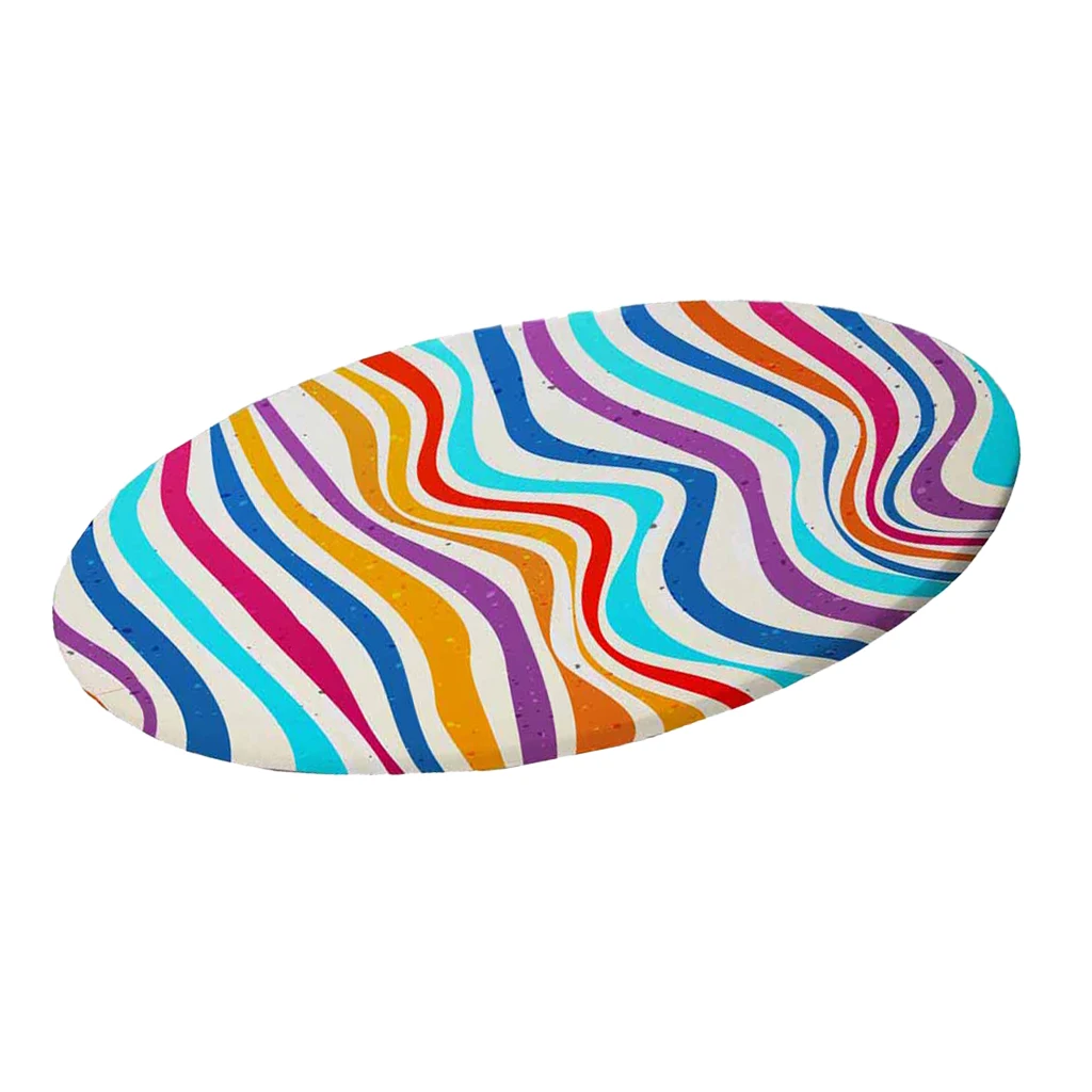 Elastic Edge Table Cover Washable Polyester Round Tablecloth for Party BBQ Wedding Decor