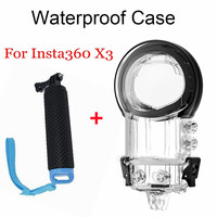 Waterproof Case / 40M Underwater Diving Protection Case and Float Grip Waterproof Depth for Insta360 X3 Accessories