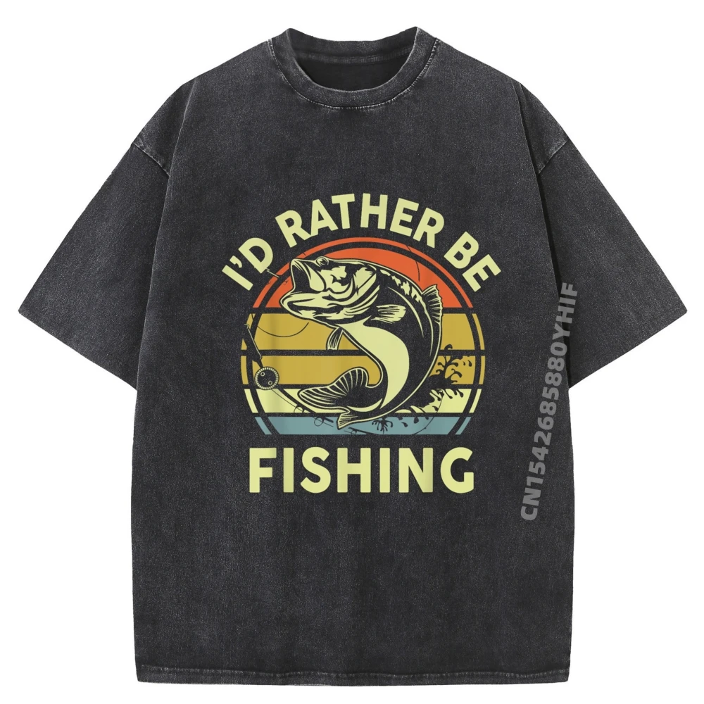 

Забавная рубашка Id Rather Be Fishing для мужчин, женщин, мальчиков, детей, окуней, папы, футболка большого размера, мужские забавные футболки, повседневные потертые топы