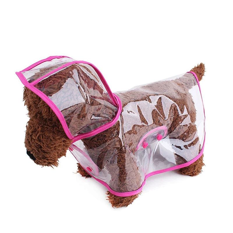 Wholesale Custom Transparent PVC Dog Clothes Pet Accessory Outdoor Dog Raincoat