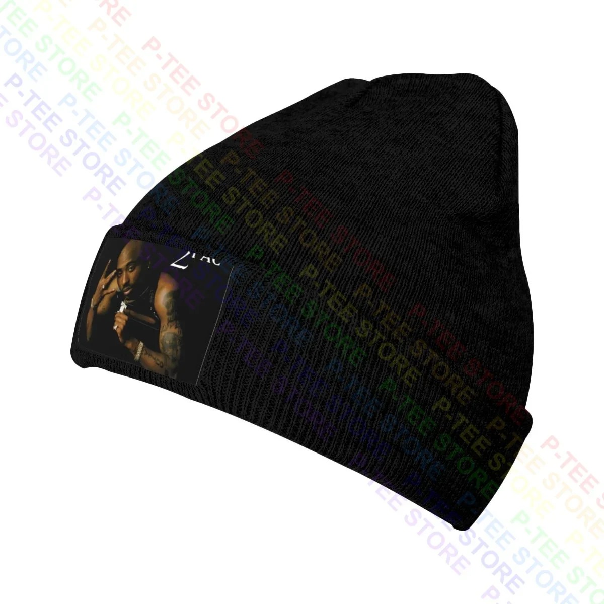 All Eyes On Me Tupac Hip Hop Music Knitted Beanie Hat Beanies Cap Trendy Splicing Comfortable